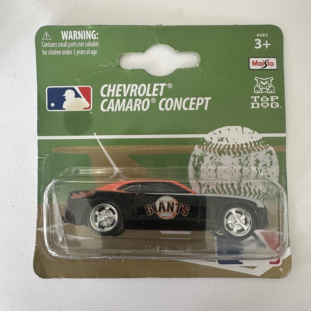San‎ Francisco Giants Top Dog Chevrolet Camaro Concept Car MLB Baseball Toy RARE
